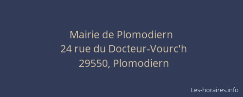Mairie de Plomodiern