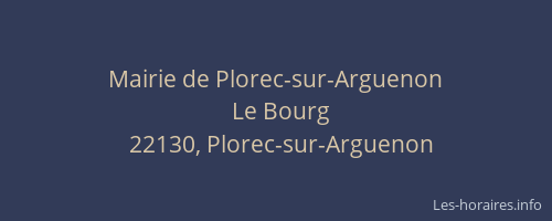 Mairie de Plorec-sur-Arguenon