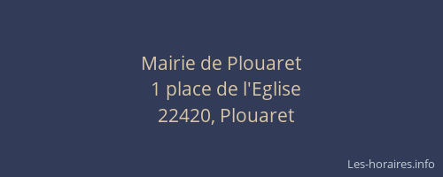 Mairie de Plouaret