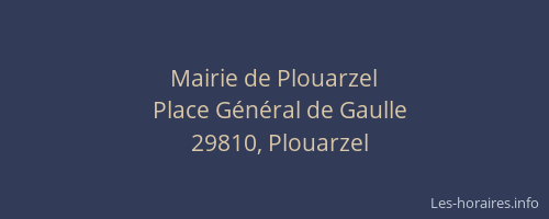 Mairie de Plouarzel
