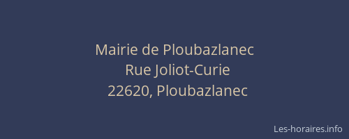 Mairie de Ploubazlanec
