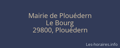 Mairie de Plouédern