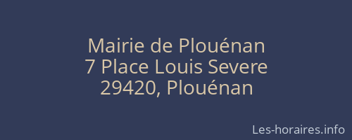 Mairie de Plouénan