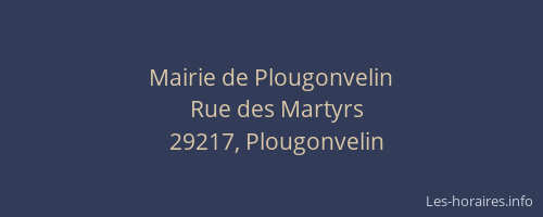 Mairie de Plougonvelin
