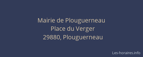 Mairie de Plouguerneau