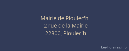 Mairie de Ploulec'h