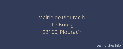 Mairie de Plourac'h