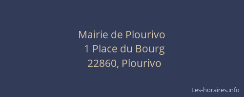 Mairie de Plourivo