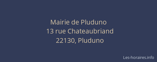 Mairie de Pluduno