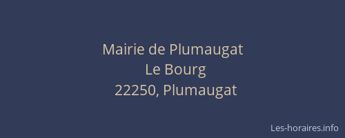 Mairie de Plumaugat
