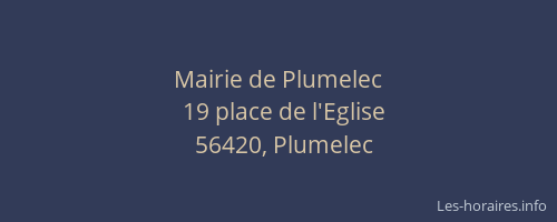 Mairie de Plumelec