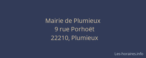 Mairie de Plumieux
