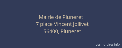 Mairie de Pluneret