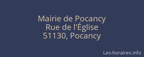 Mairie de Pocancy