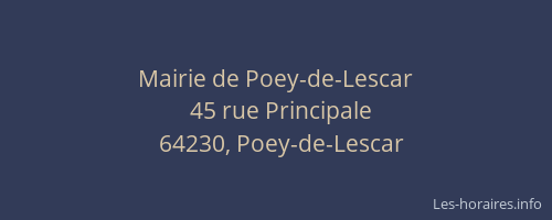 Mairie de Poey-de-Lescar