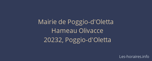 Mairie de Poggio-d'Oletta
