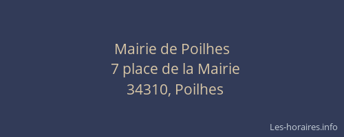 Mairie de Poilhes