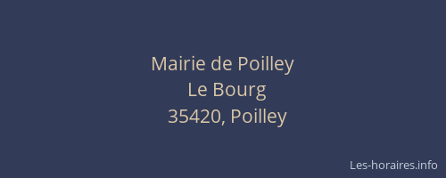 Mairie de Poilley