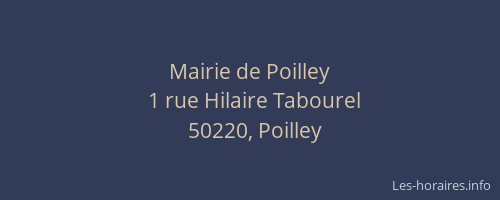 Mairie de Poilley