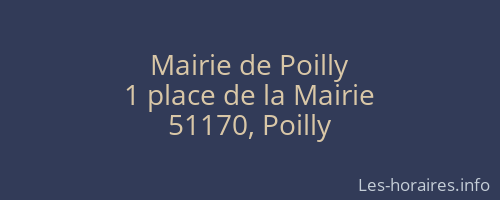 Mairie de Poilly