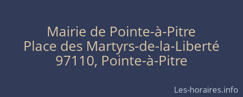 Mairie de Pointe-à-Pitre