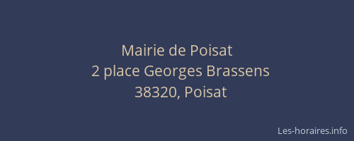 Mairie de Poisat