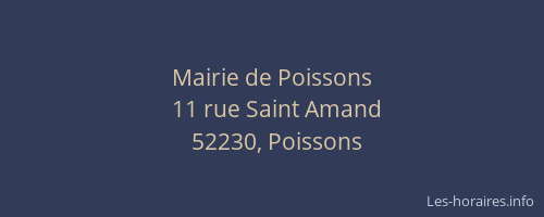 Mairie de Poissons
