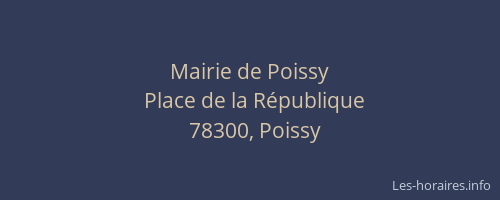 Mairie de Poissy