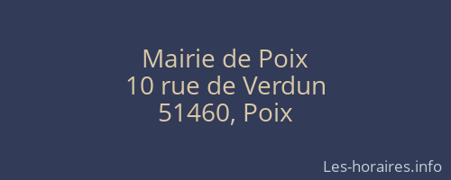 Mairie de Poix