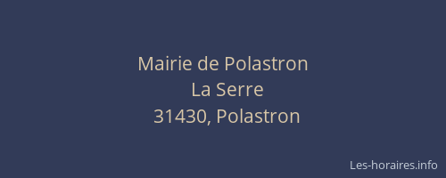 Mairie de Polastron