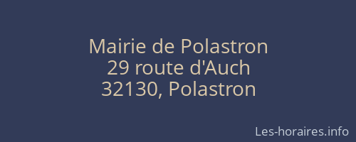 Mairie de Polastron