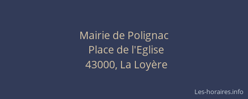 Mairie de Polignac