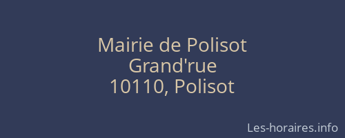 Mairie de Polisot