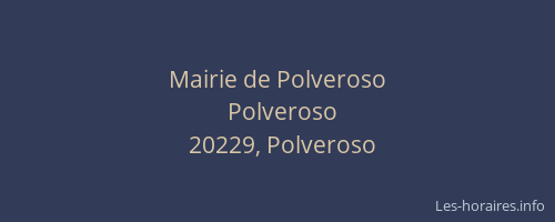 Mairie de Polveroso