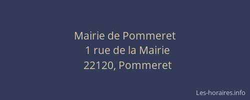 Mairie de Pommeret