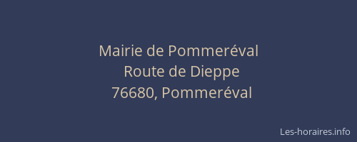 Mairie de Pommeréval