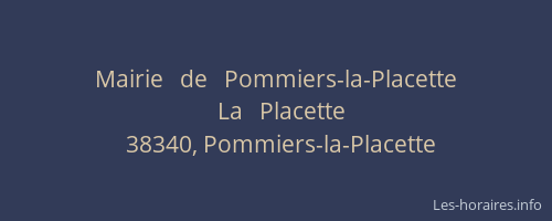 Mairie   de   Pommiers-la-Placette