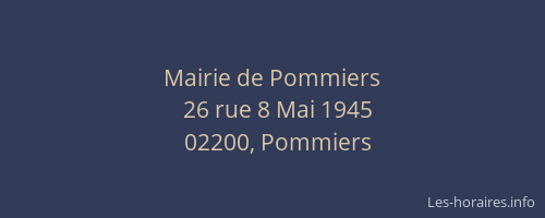 Mairie de Pommiers