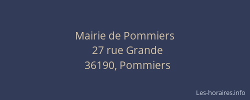 Mairie de Pommiers