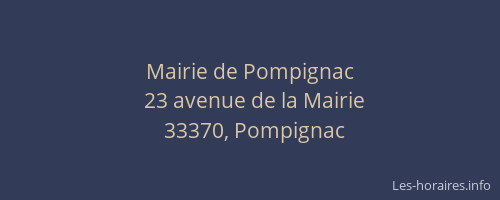 Mairie de Pompignac