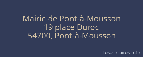 Mairie de Pont-à-Mousson