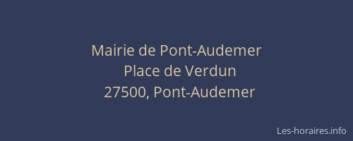 Mairie de Pont-Audemer