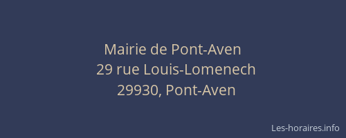 Mairie de Pont-Aven