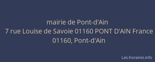 mairie de Pont-d'Ain