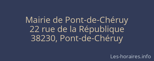 Mairie de Pont-de-Chéruy