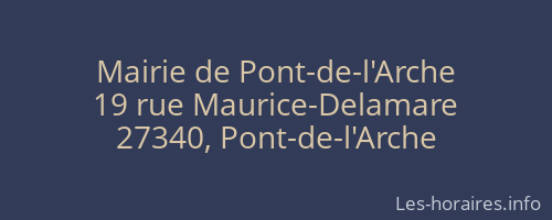 Mairie de Pont-de-l'Arche