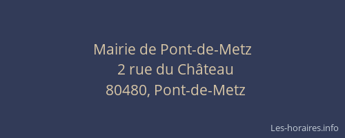 Mairie de Pont-de-Metz