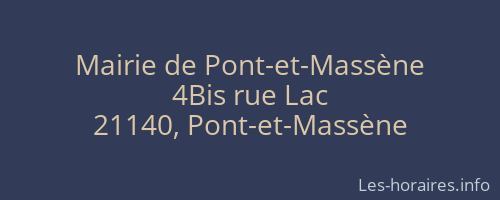 Mairie de Pont-et-Massène