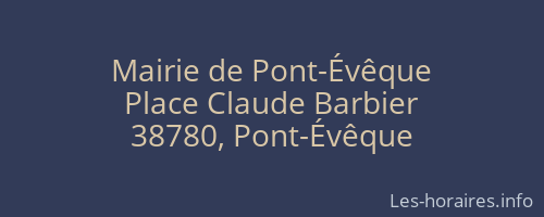 Mairie de Pont-Évêque
