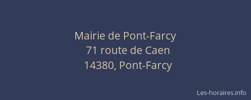 Mairie de Pont-Farcy